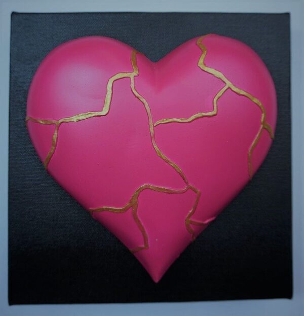 My dear heart "Kintsugi" (Made with pure gold alloy ) - Image 12
